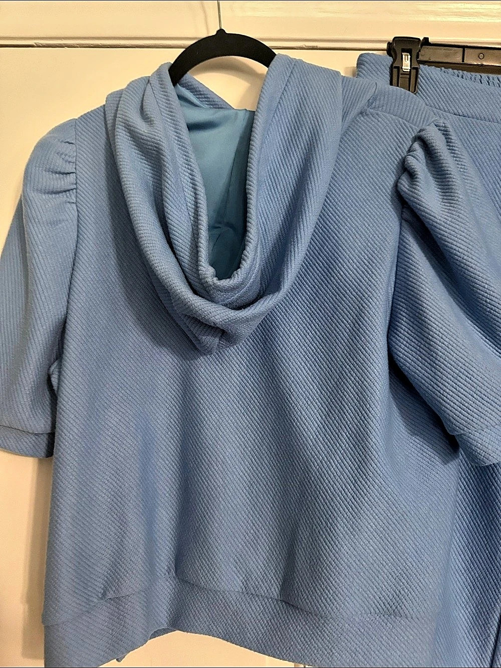 SSS Shop Style Senses Blue Hoodie Jogger Set Size Medium Like New - Picture 6 of 9